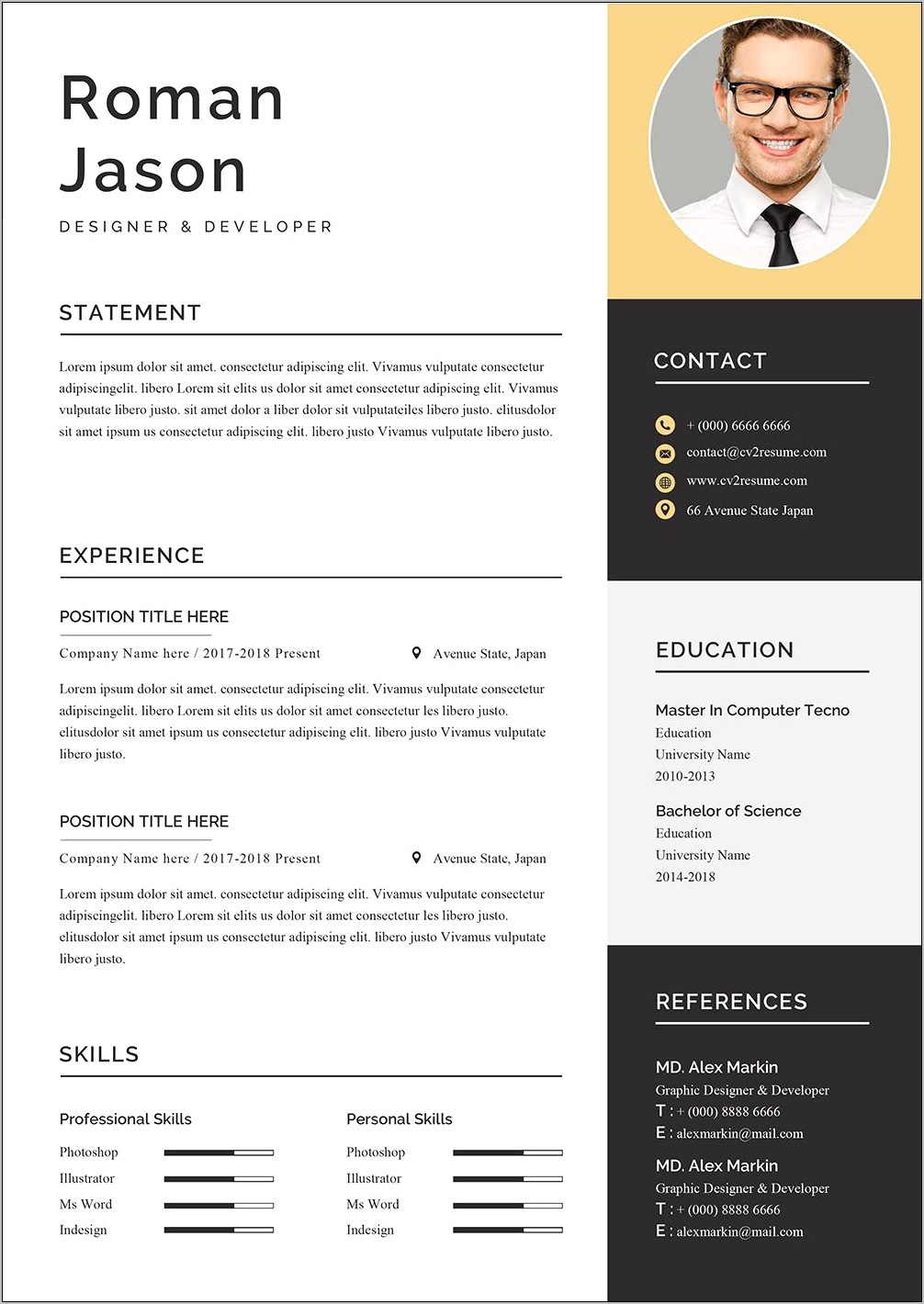 2018 Resume Templates Word Free Download