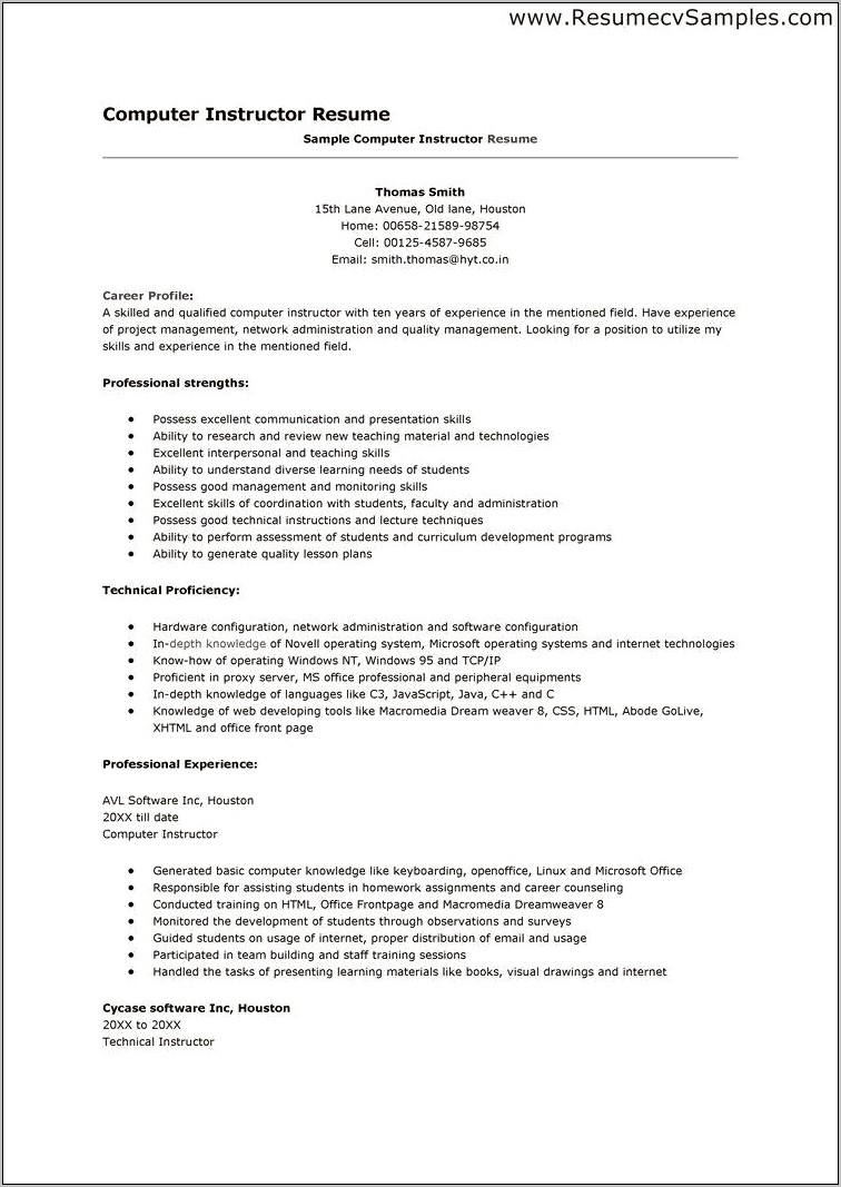 Basic Computer Skills In A Resume