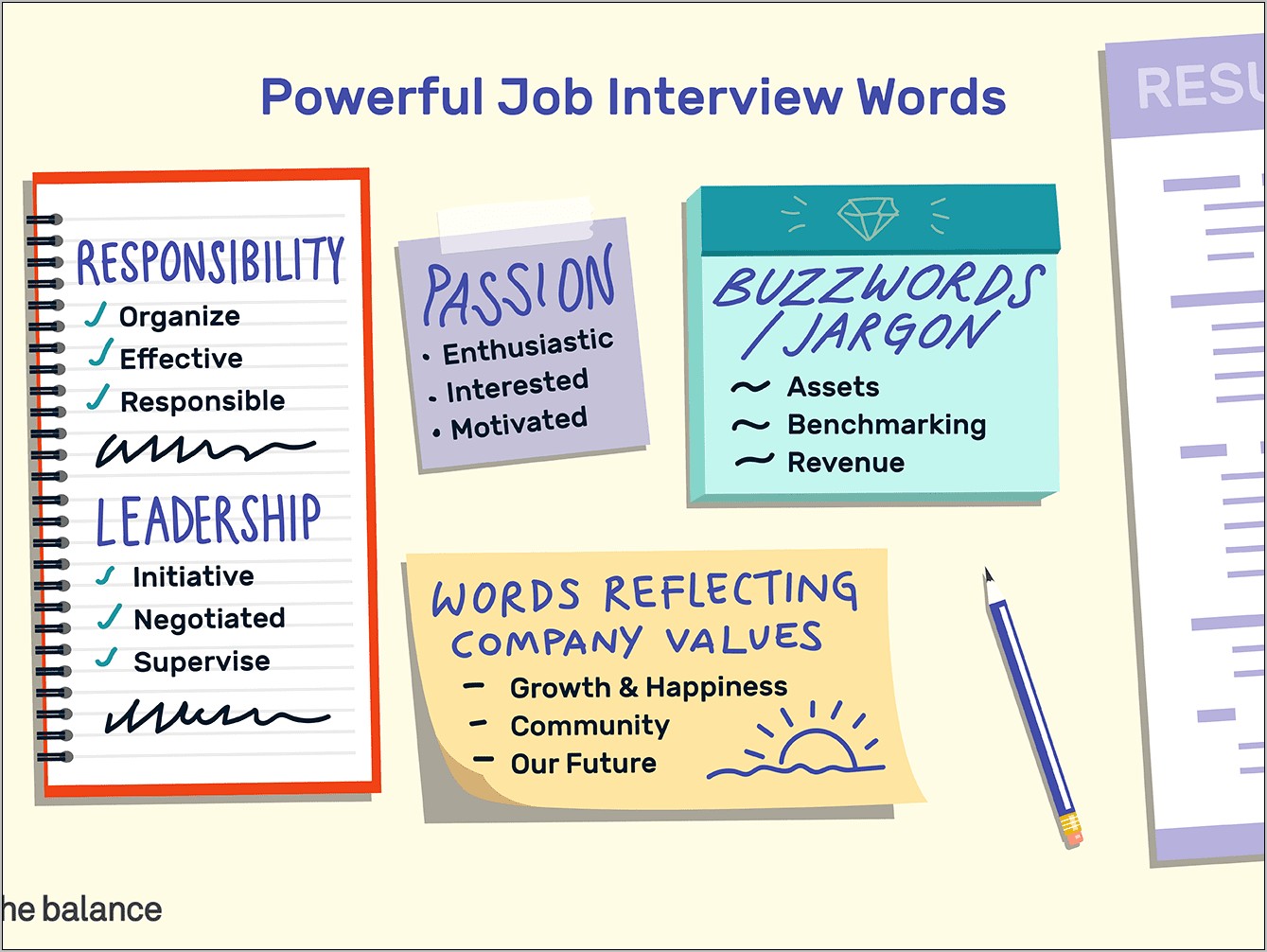 Best Descriptive Words To Use On A Resume