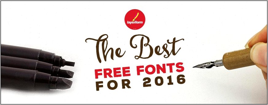 Best Fonts For A Resume 2016