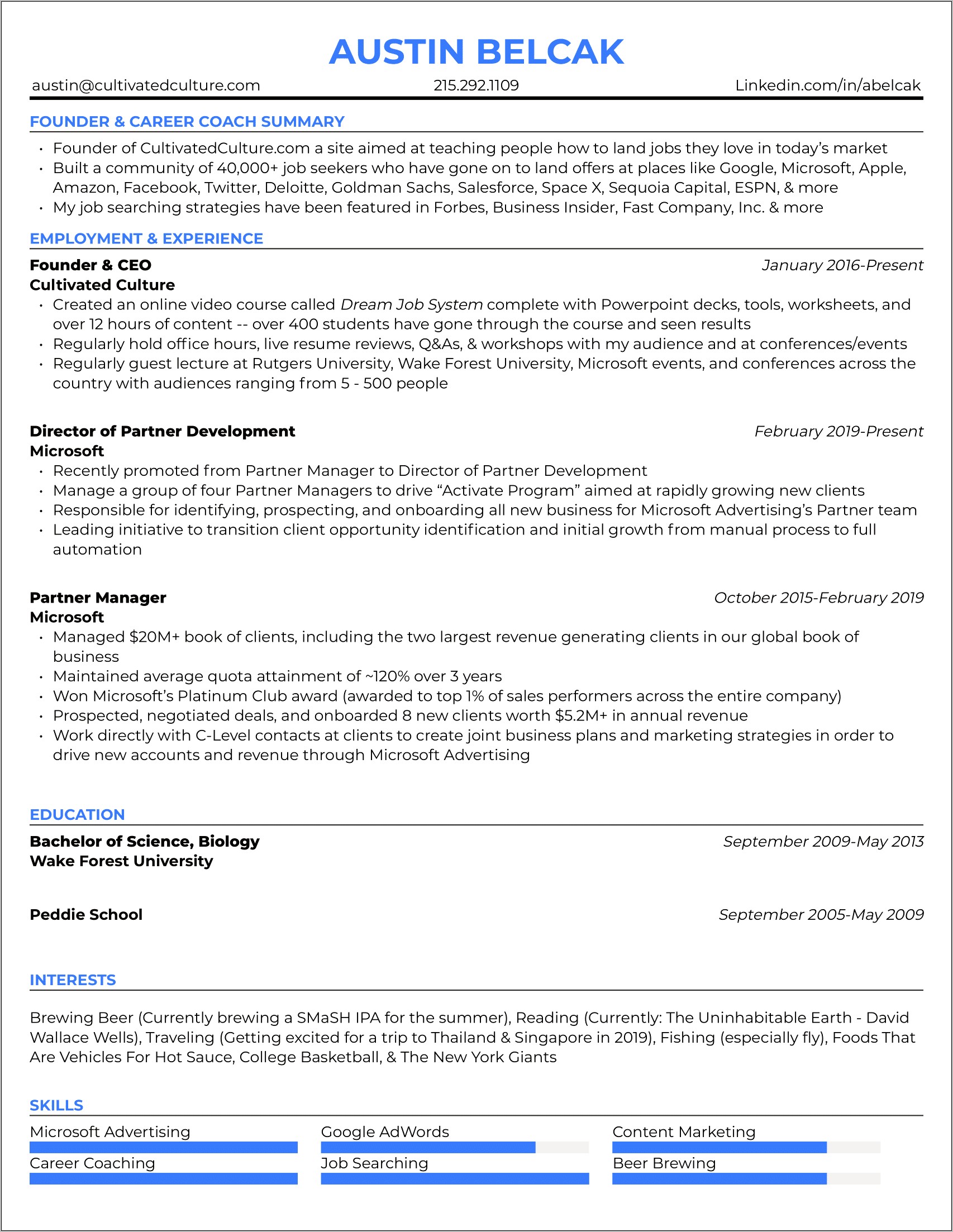 Best Fonts For Cutting Edge Resume