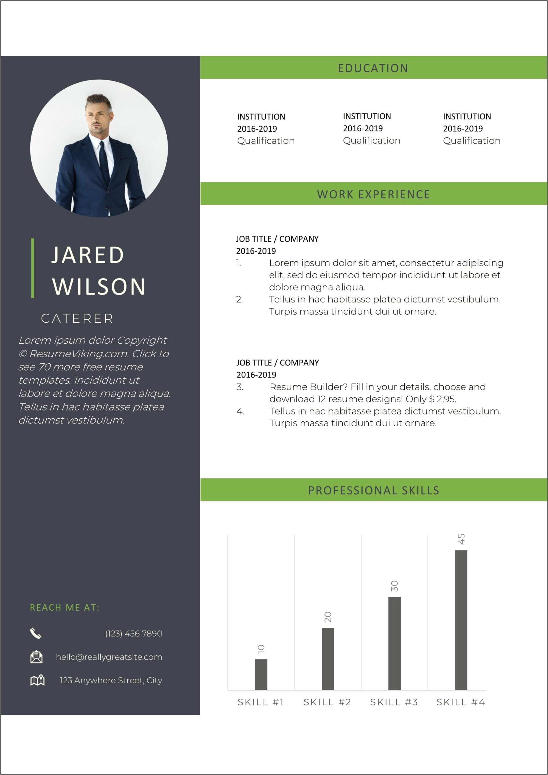 Best Free Resume Pdf Fillable