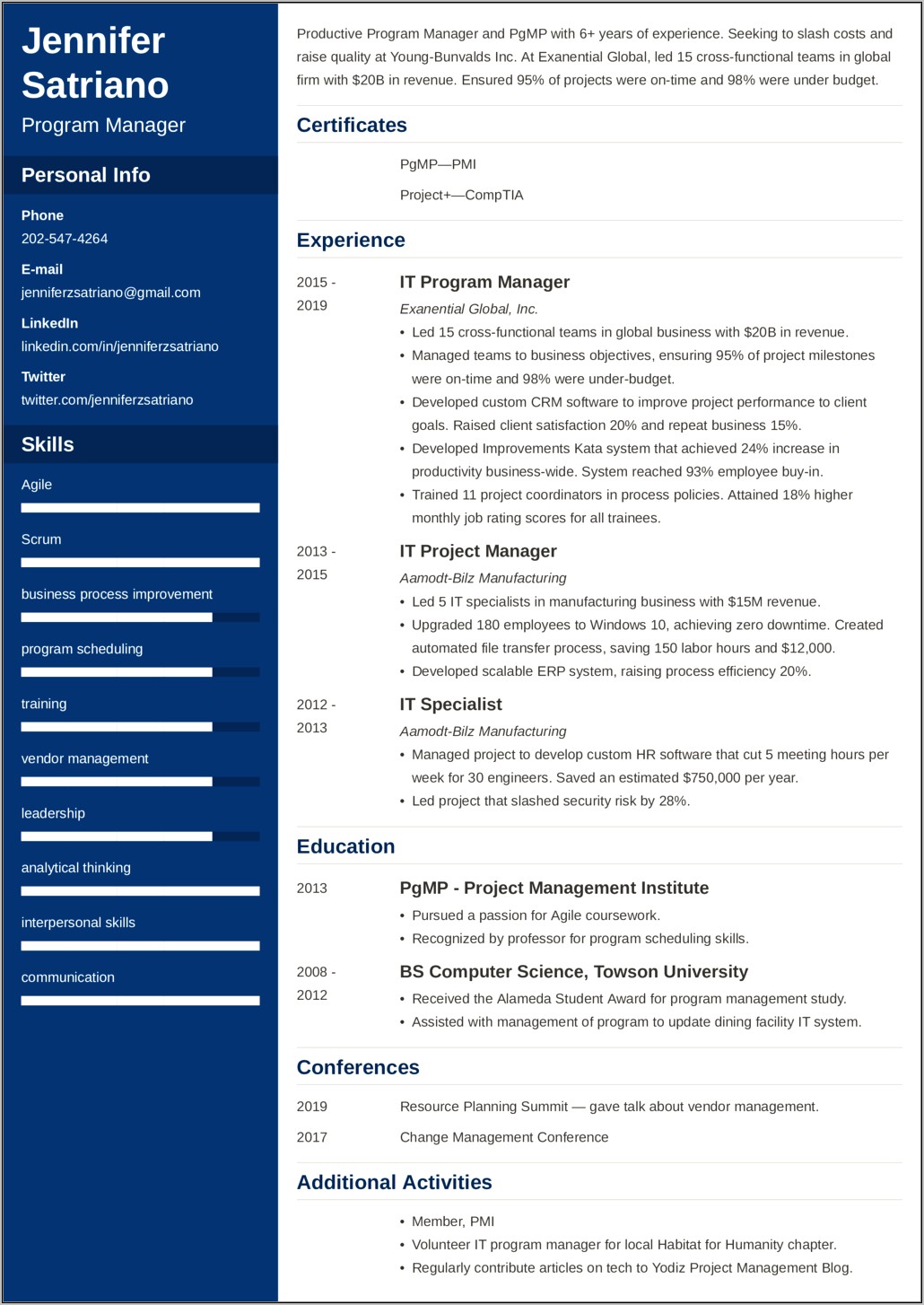 Best Layout For Resume 2019 Nonprofit