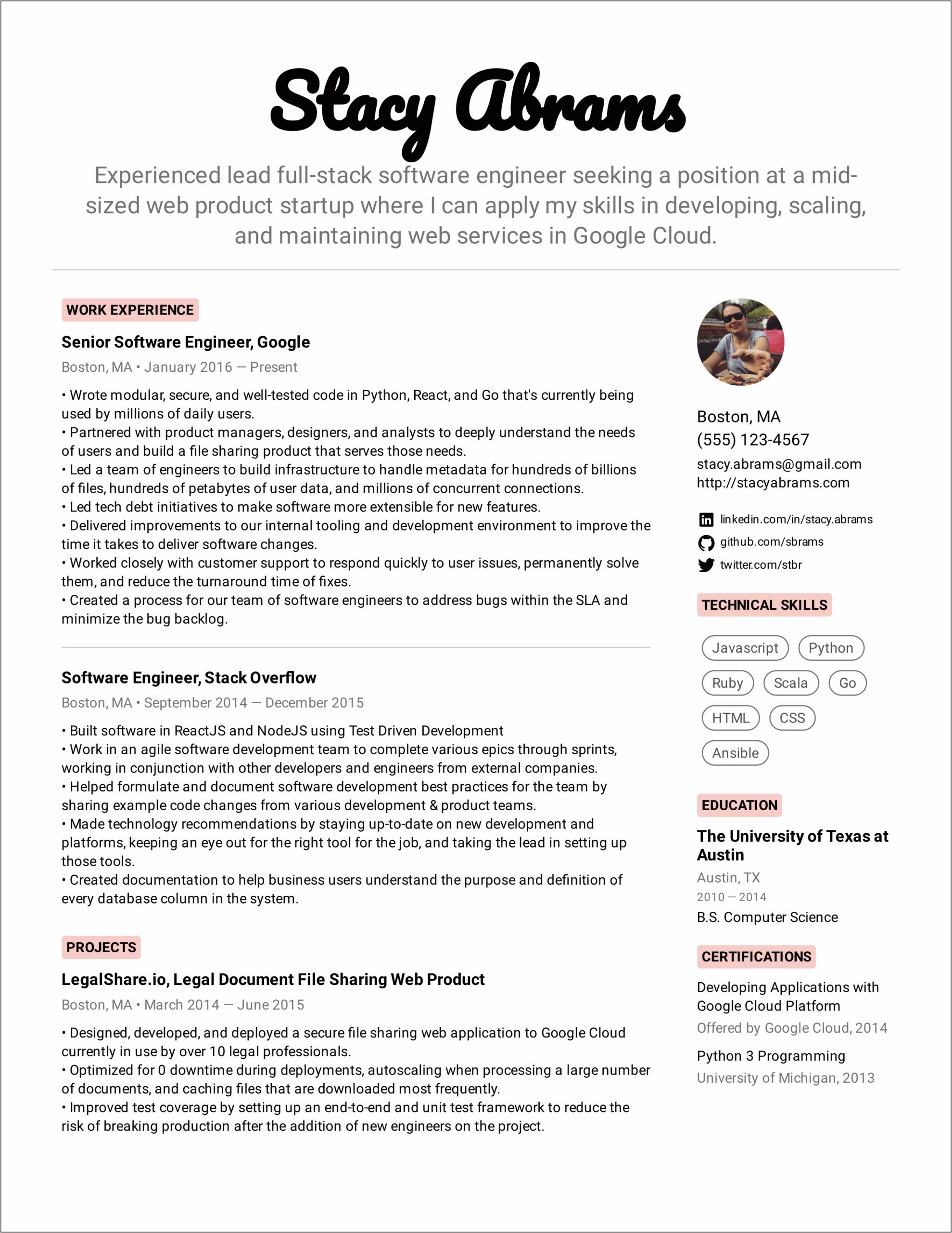 places to help with resume