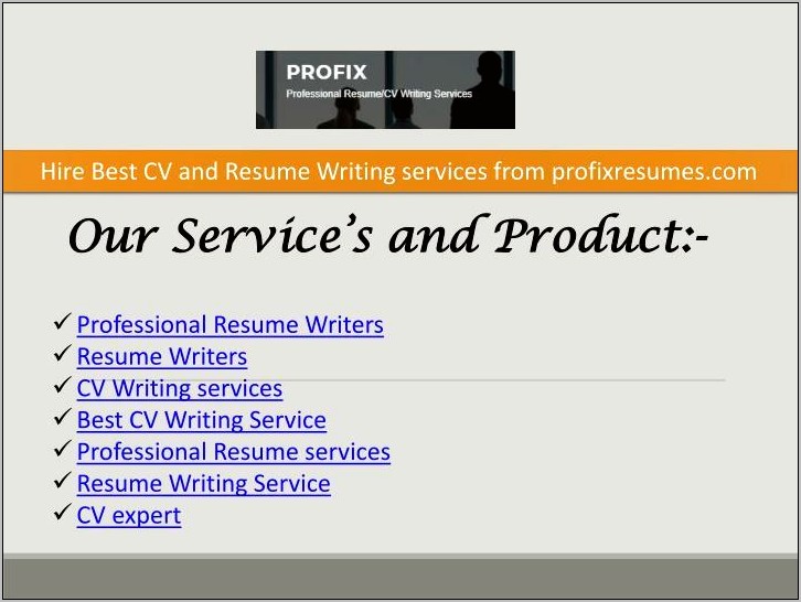 Best Resume And Cv Writing Services