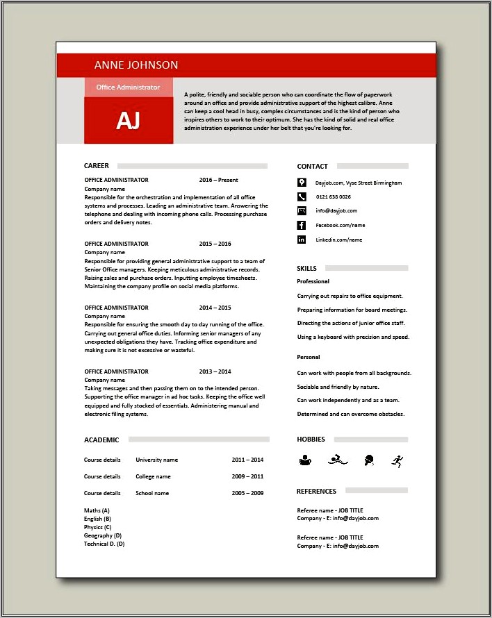 Best Resume Sections For Administrative Manament Resome