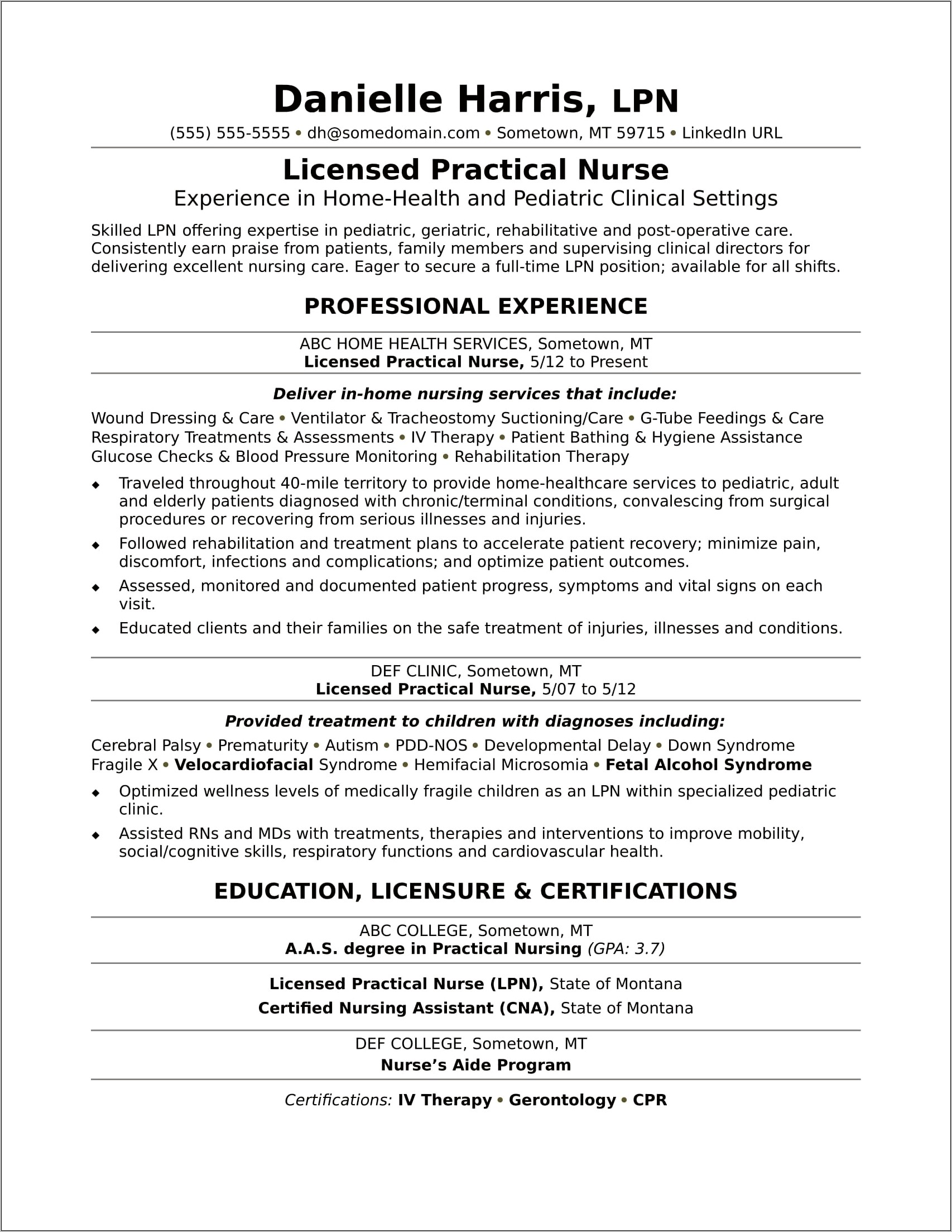 Best Samples For Linkdin Resume Wellness