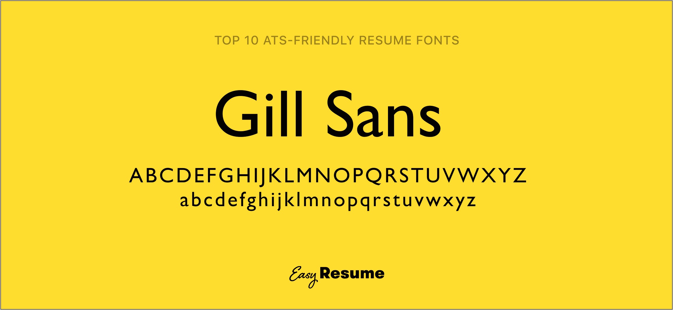 Best San Serif Font For Resume