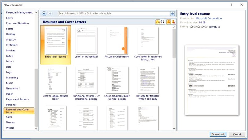 Cara Buat Resume Guna Microsoft Word 2010