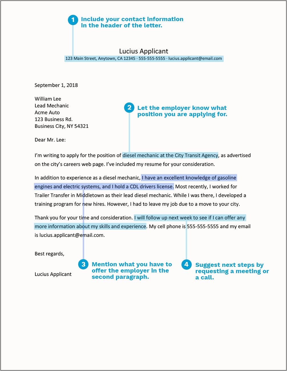 Components Of A Resume Cover Letter