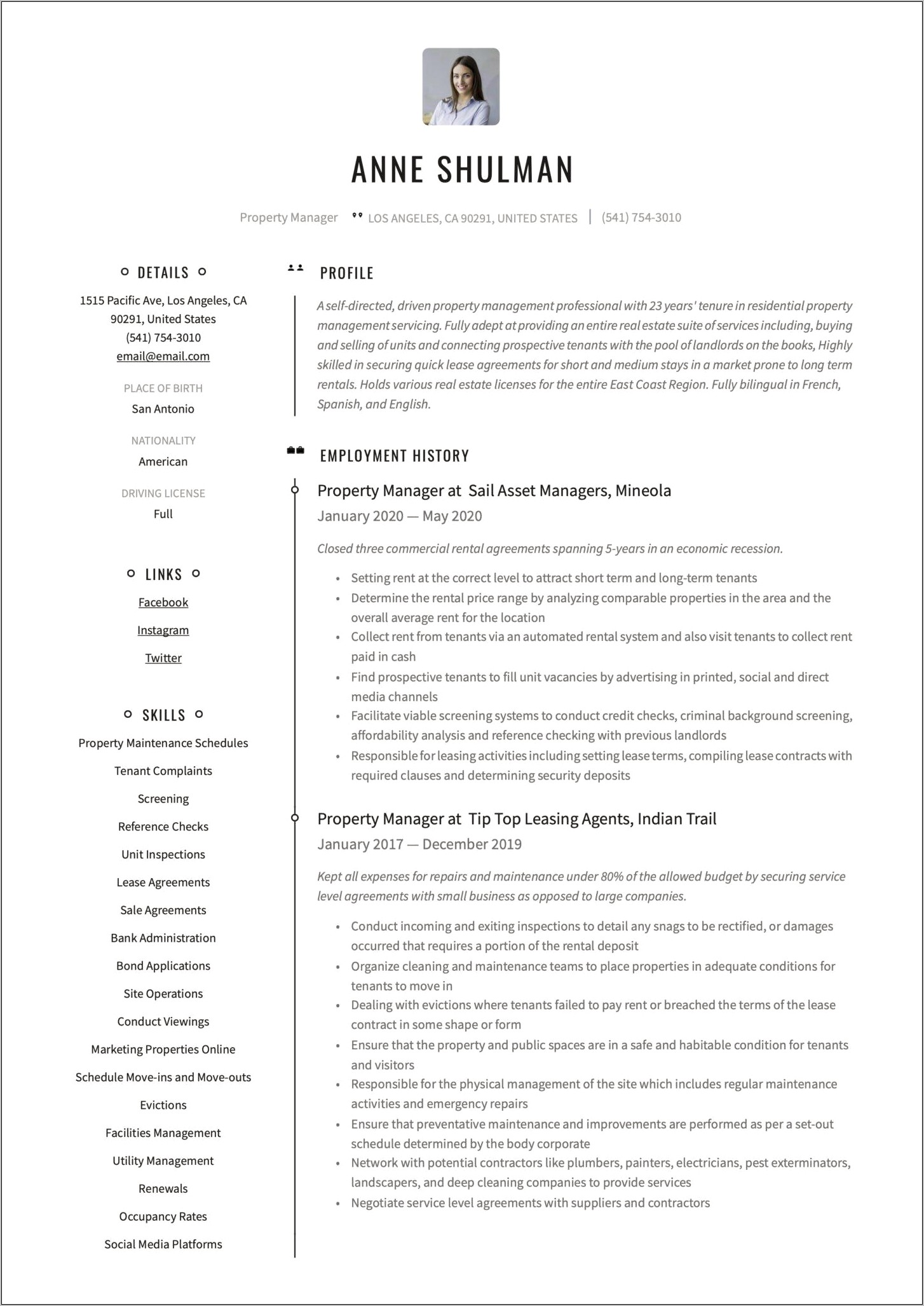 Condominium Security Part Time Supervisor Resume Examples