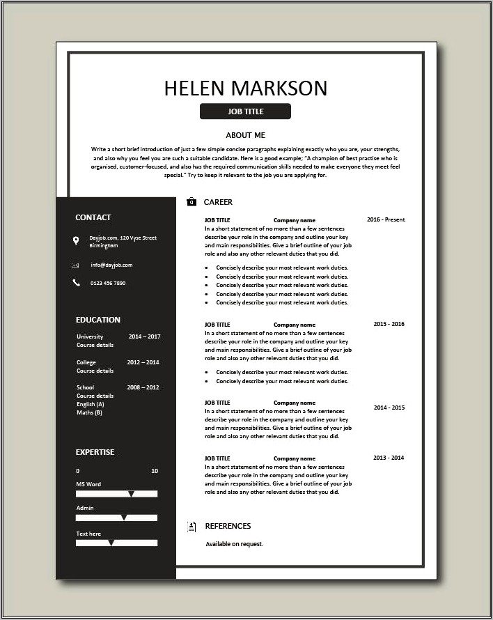 Convience Store Clerk Resume Template Free