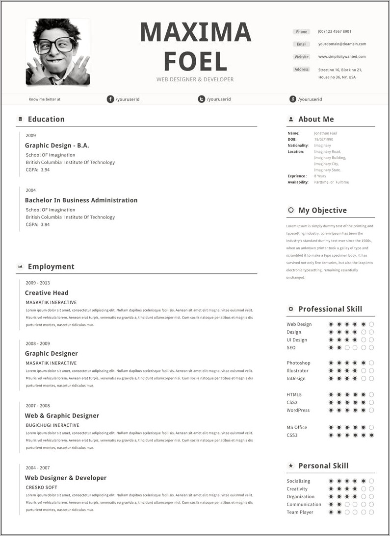 Dot Net 1 Years Experience Resume Free Download