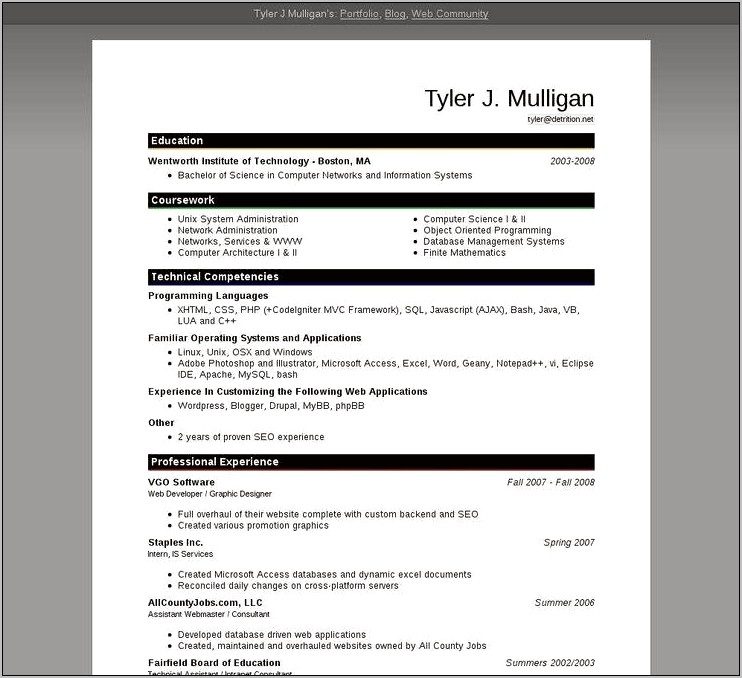 Download Microsoft Word 2007 Resume Templates