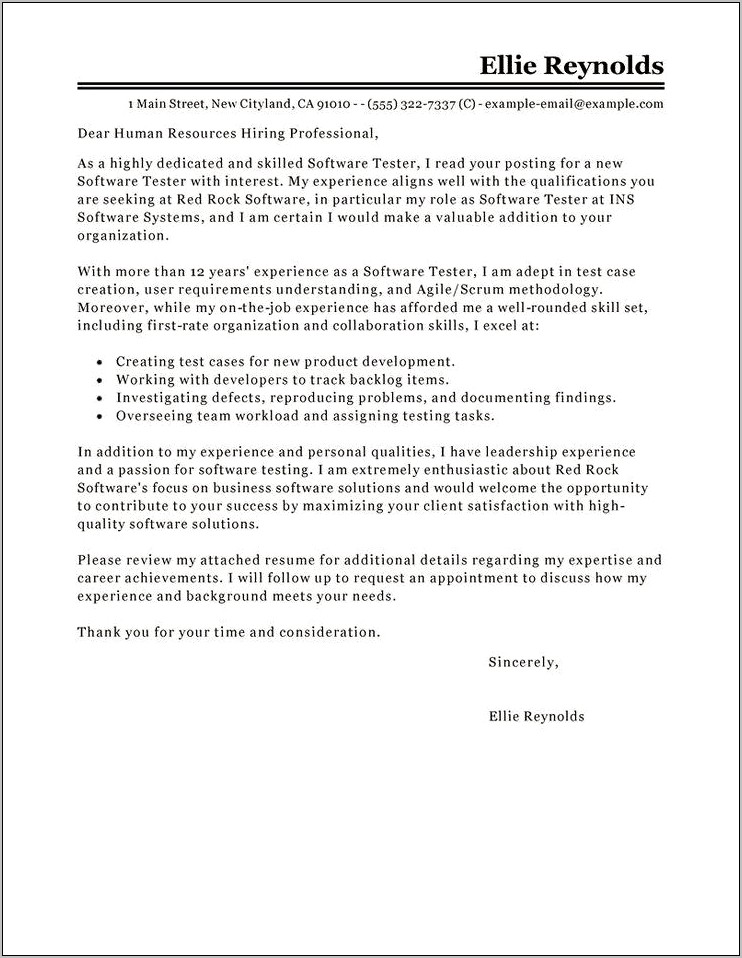 Dramabase Resume Cover Letter Examples