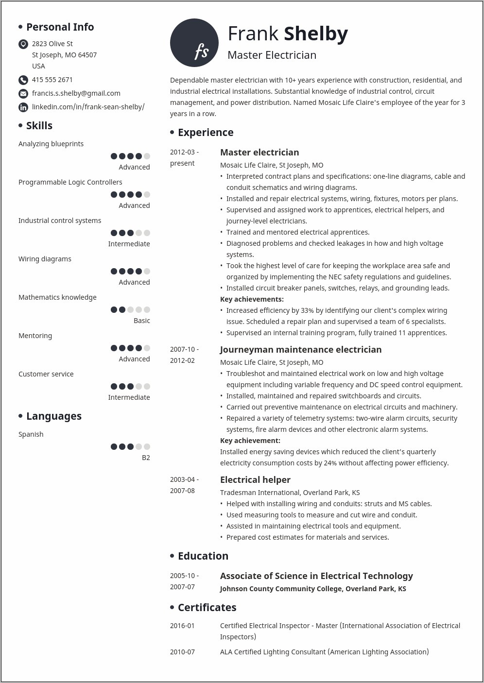 Duties Summary Resume Past Or Present Verb