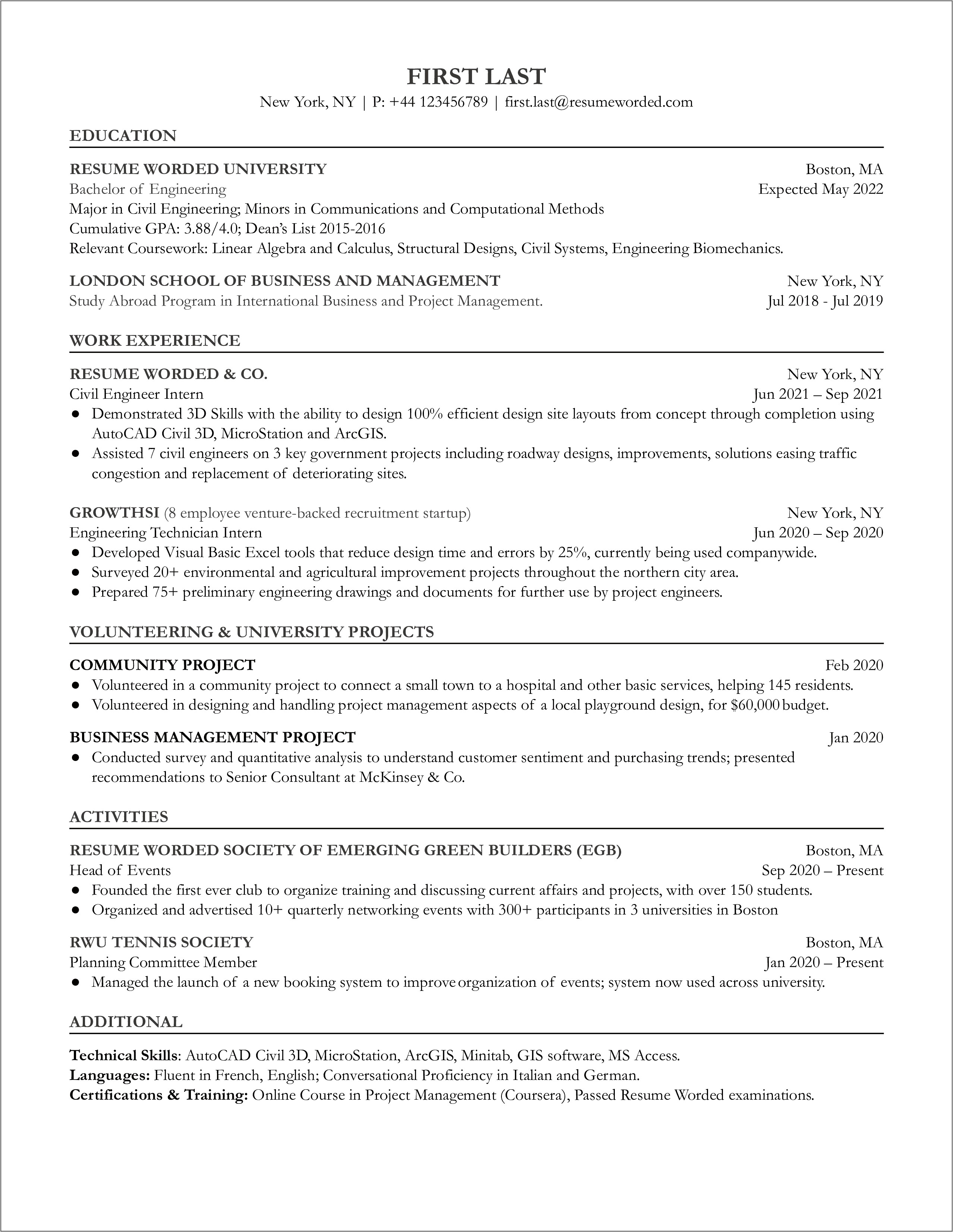 Electrical Engineering Average Resume Samples Entry Level