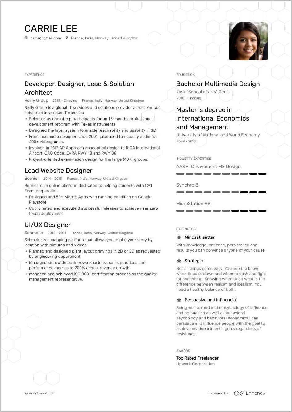 Example Of A Functional Graphic Designer Resume