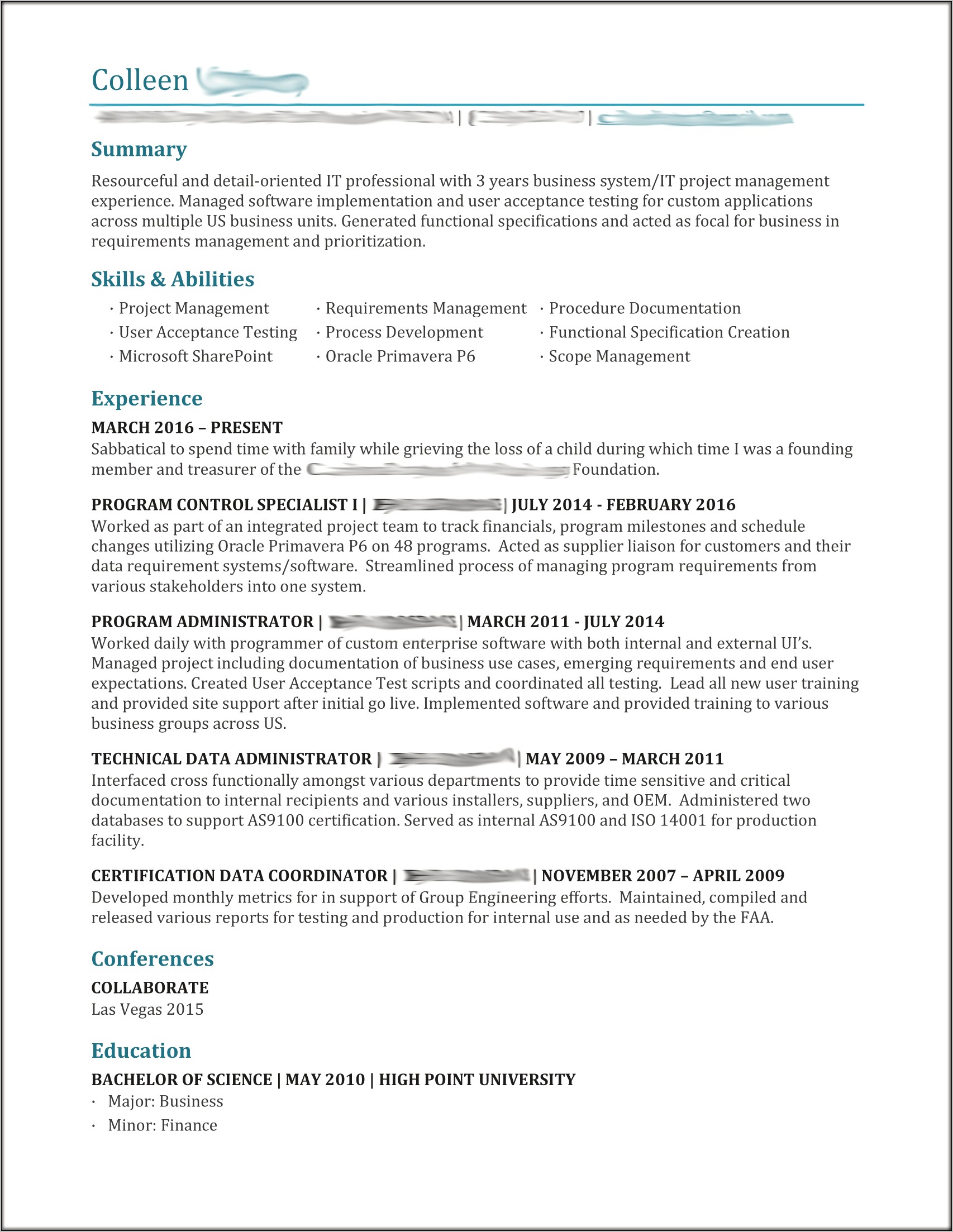 Example Of A Stand Out Resume