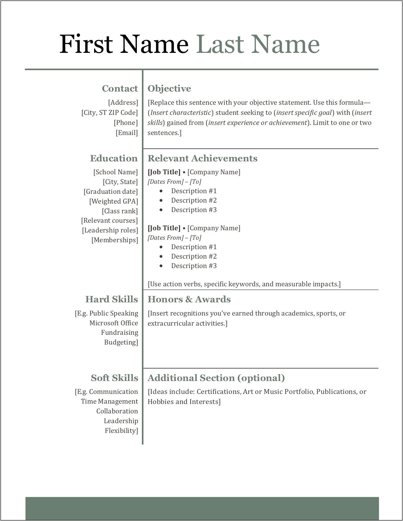 Example Of Accepted Papers On Resume