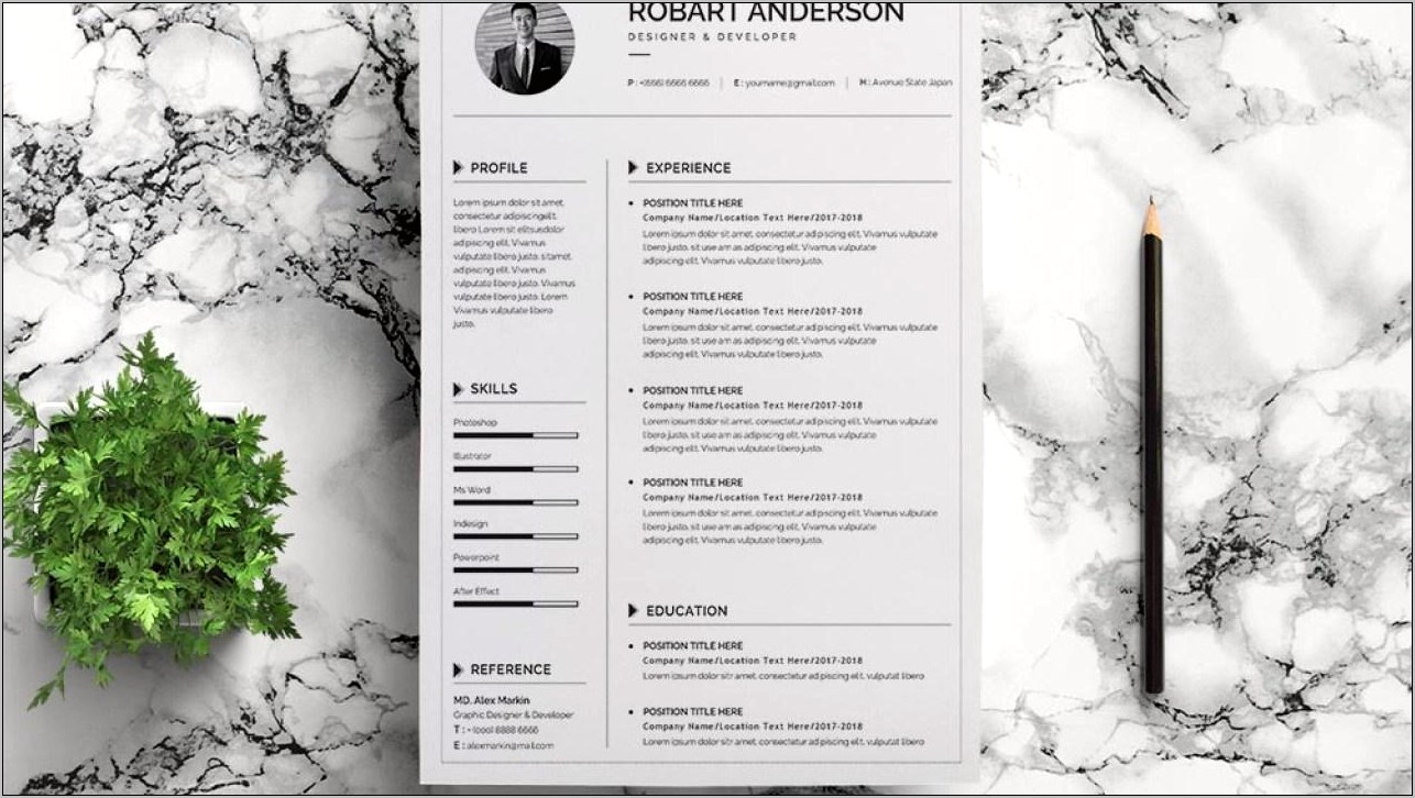 Free Google Resume Template With Photo