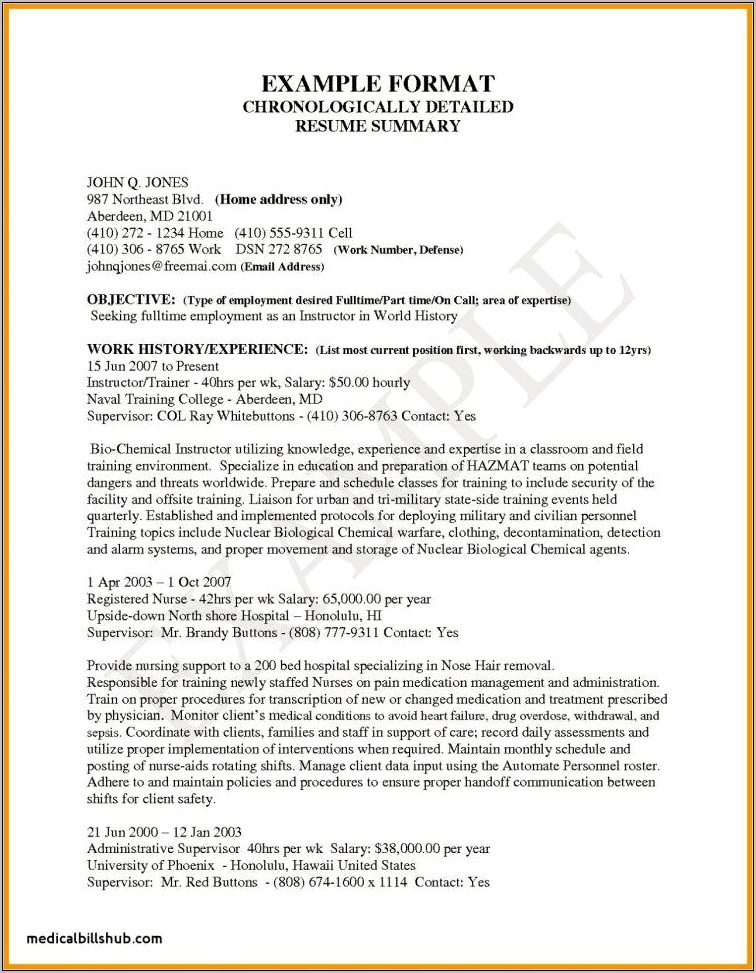 Free Resume For First Time Job