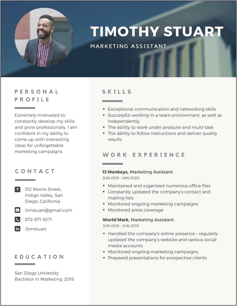 Free Resume Format For Mba Fresher Marketing
