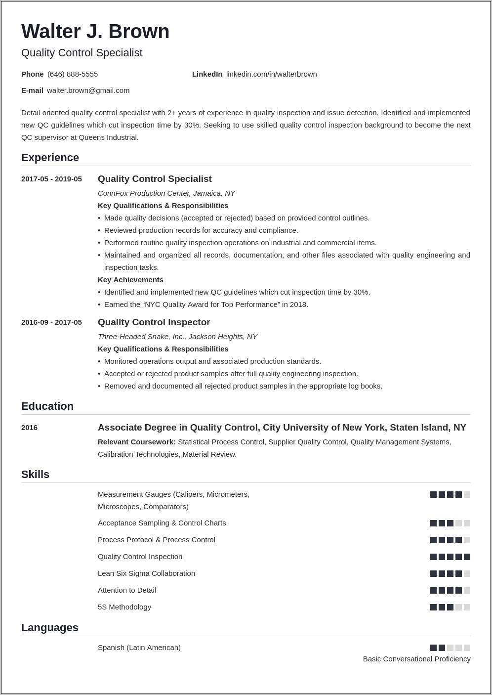 Good Objective Statements For Resume For Quality Assurance