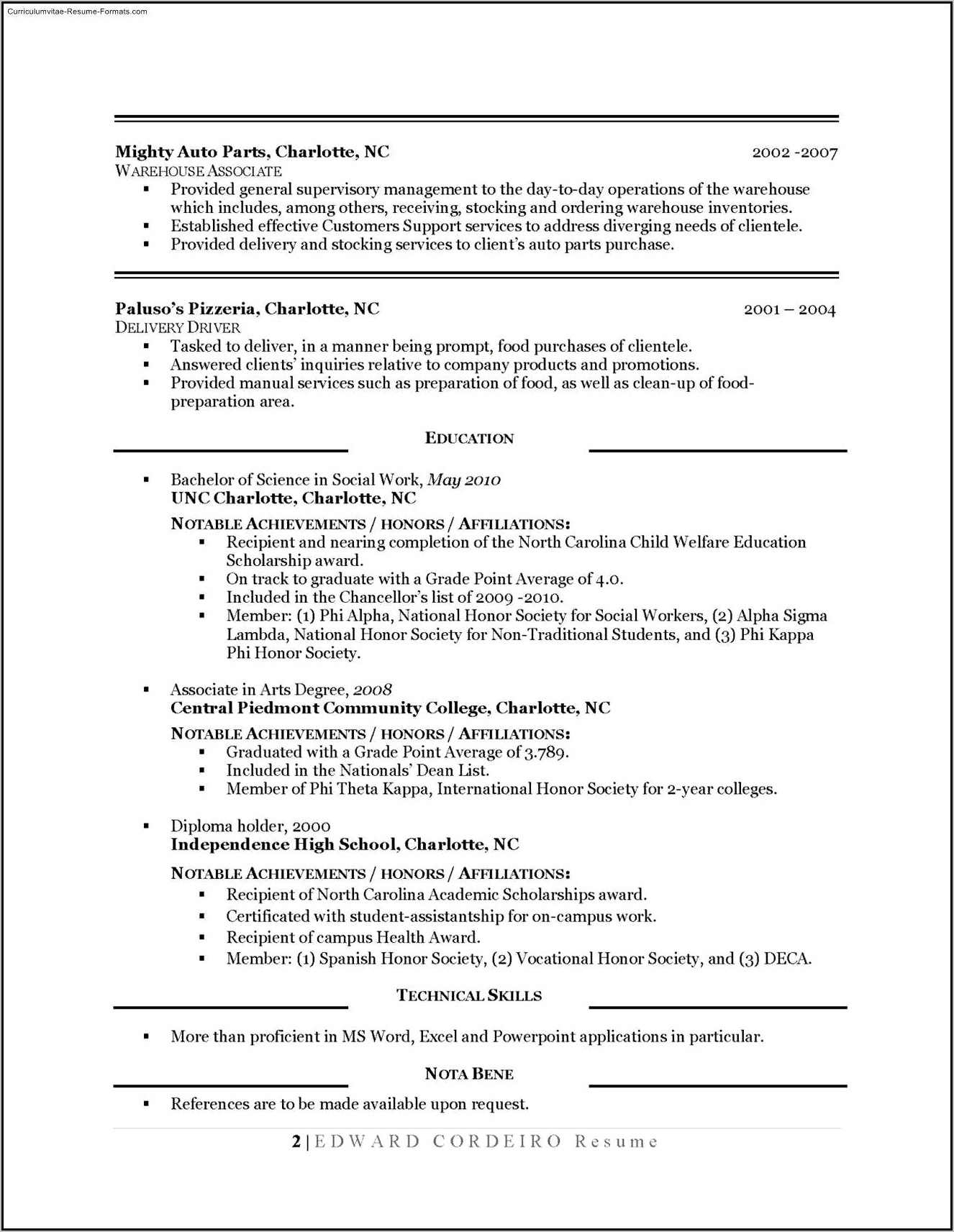 Good Resume Summary For First Resume