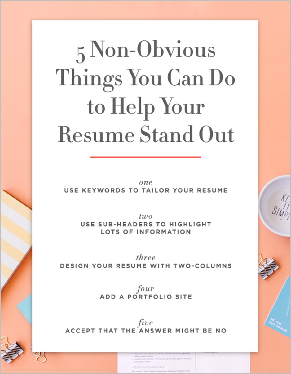 Good Things To Put On Your Resume