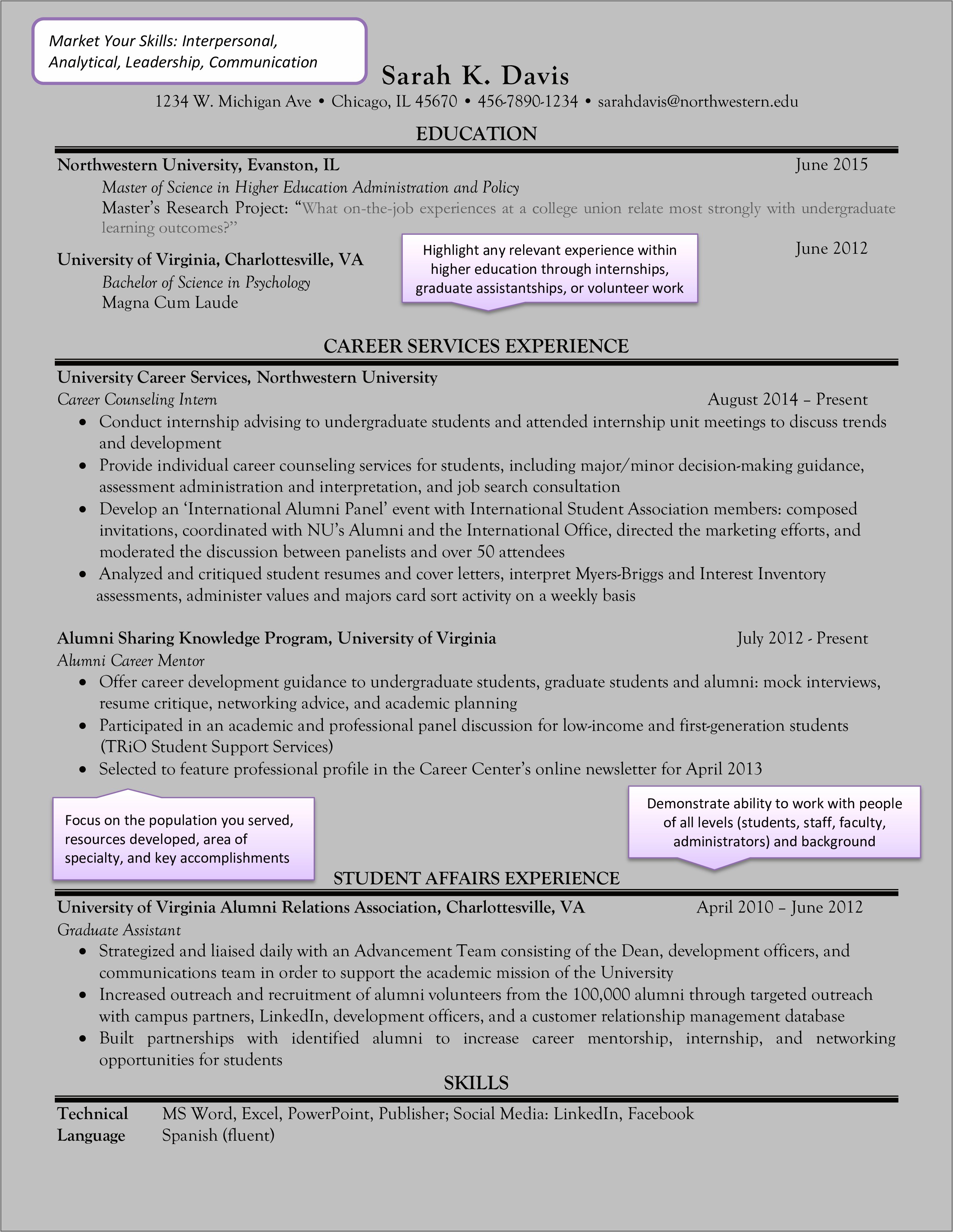 Harris School Of Public Policy Resume Template