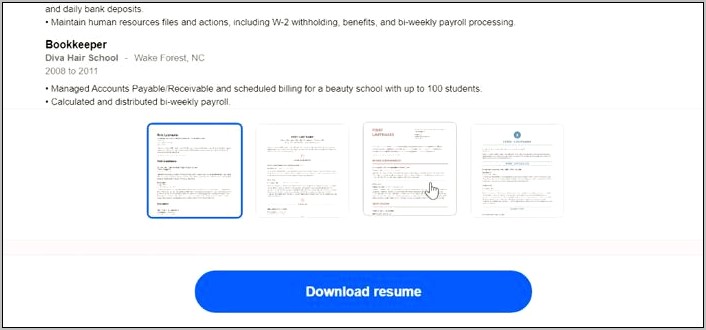 Indded Downl Oad Resume In Word