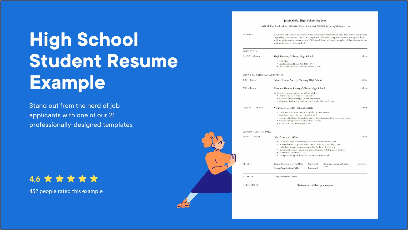 Informations To Put On High School Resume