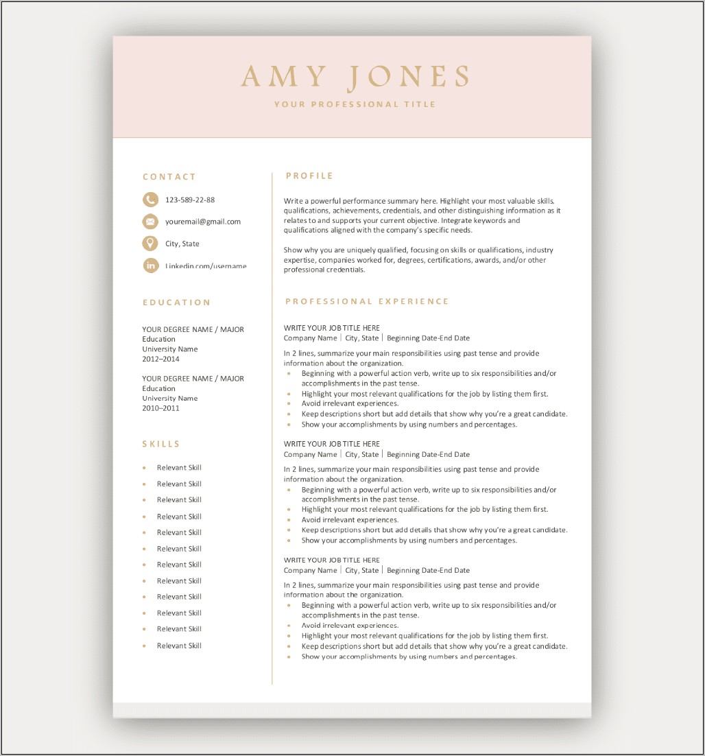 Is There Really A Free Resume Template