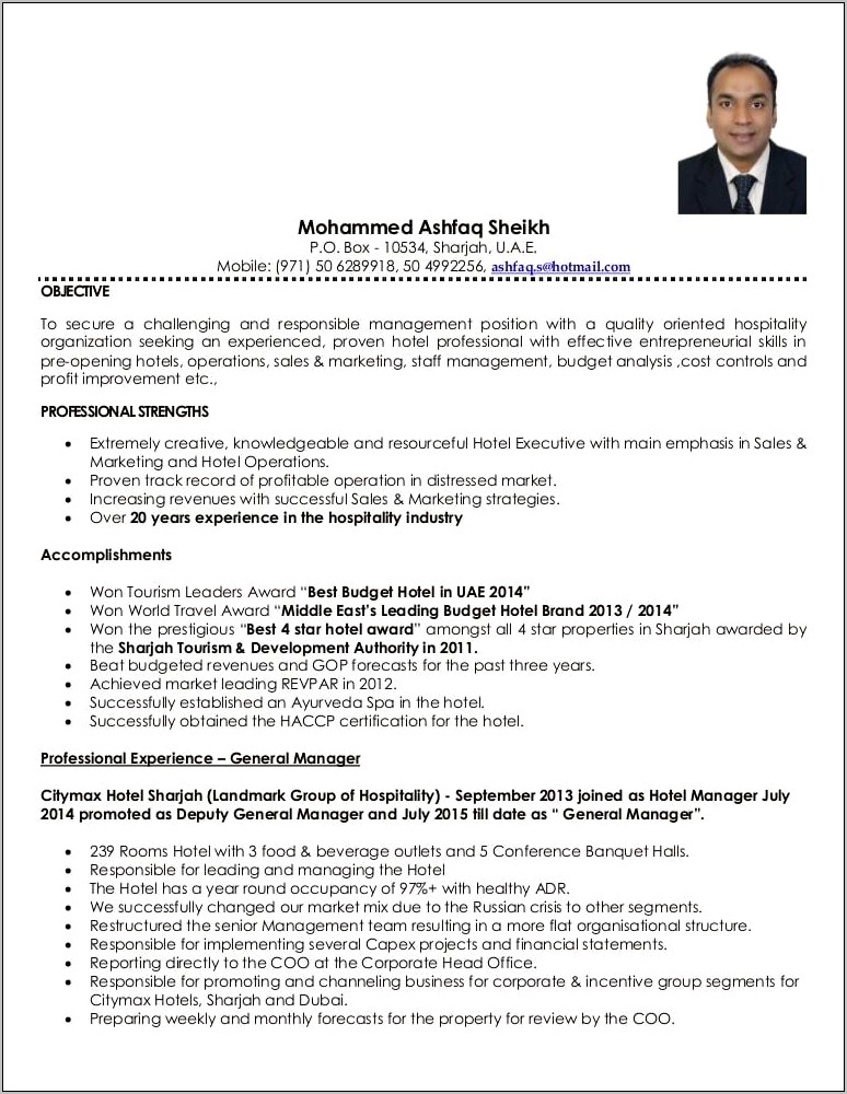 It Operations Manager Resume 2013