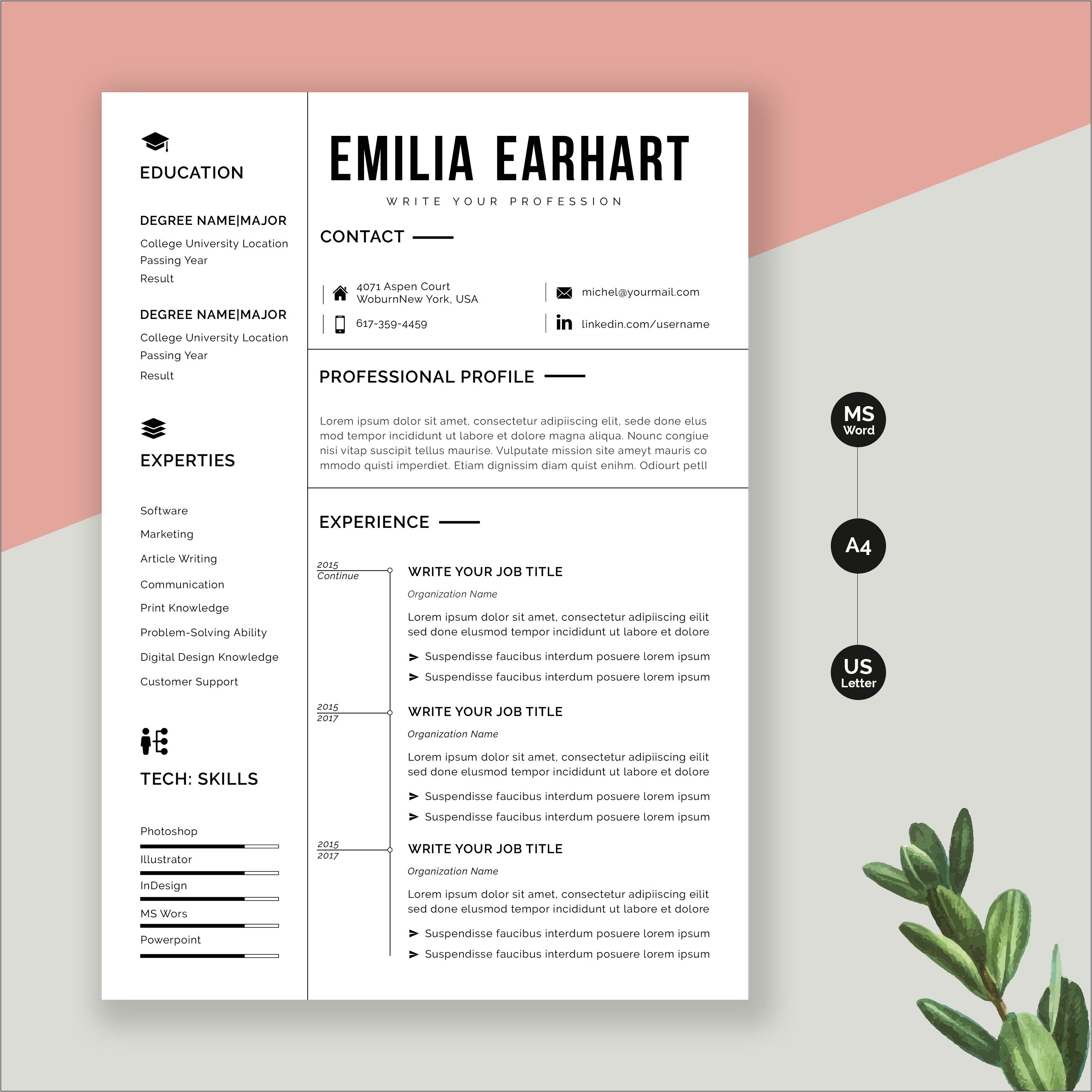 Japanese Resume Template For Microsoft Word