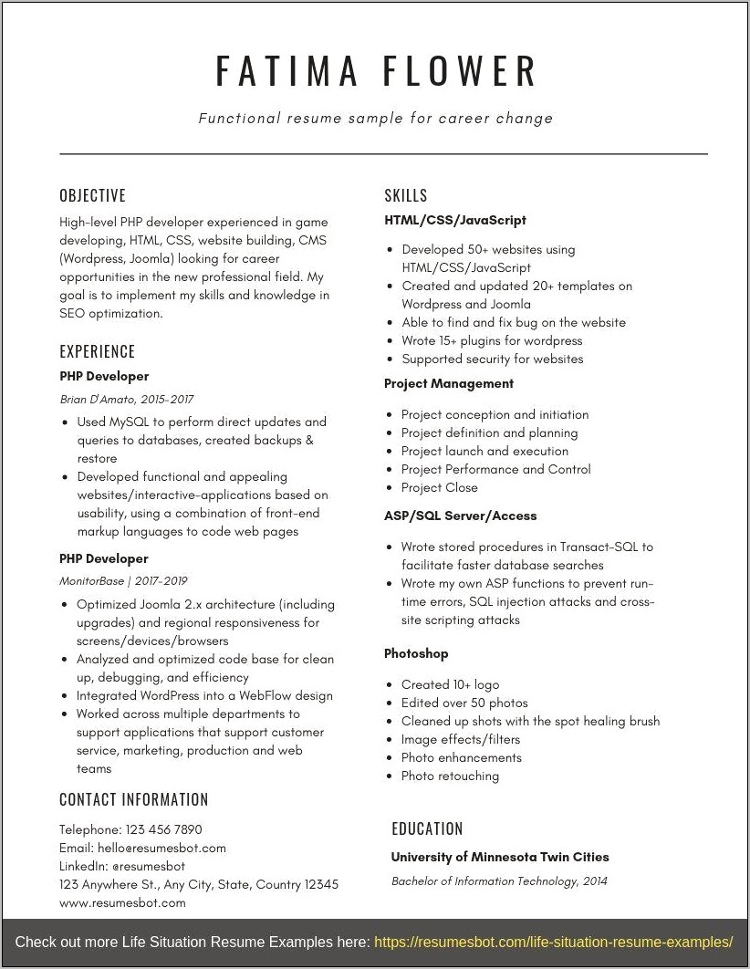 Jefferson County Workforce Co Functional Resume Example