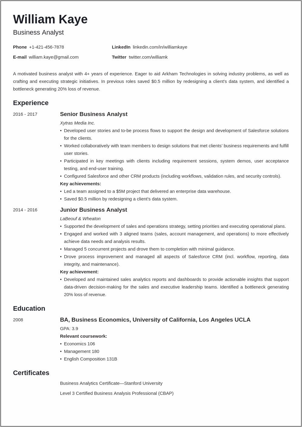 Junior Accountant Resume Sample India