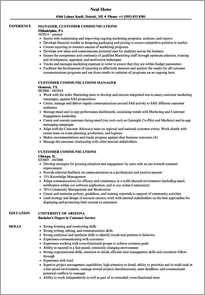 Language Skills Bullet Point On Resume