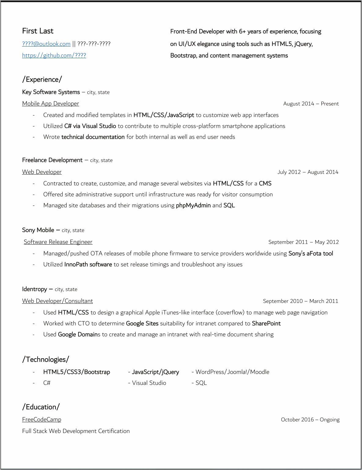 best latex resume template reddit