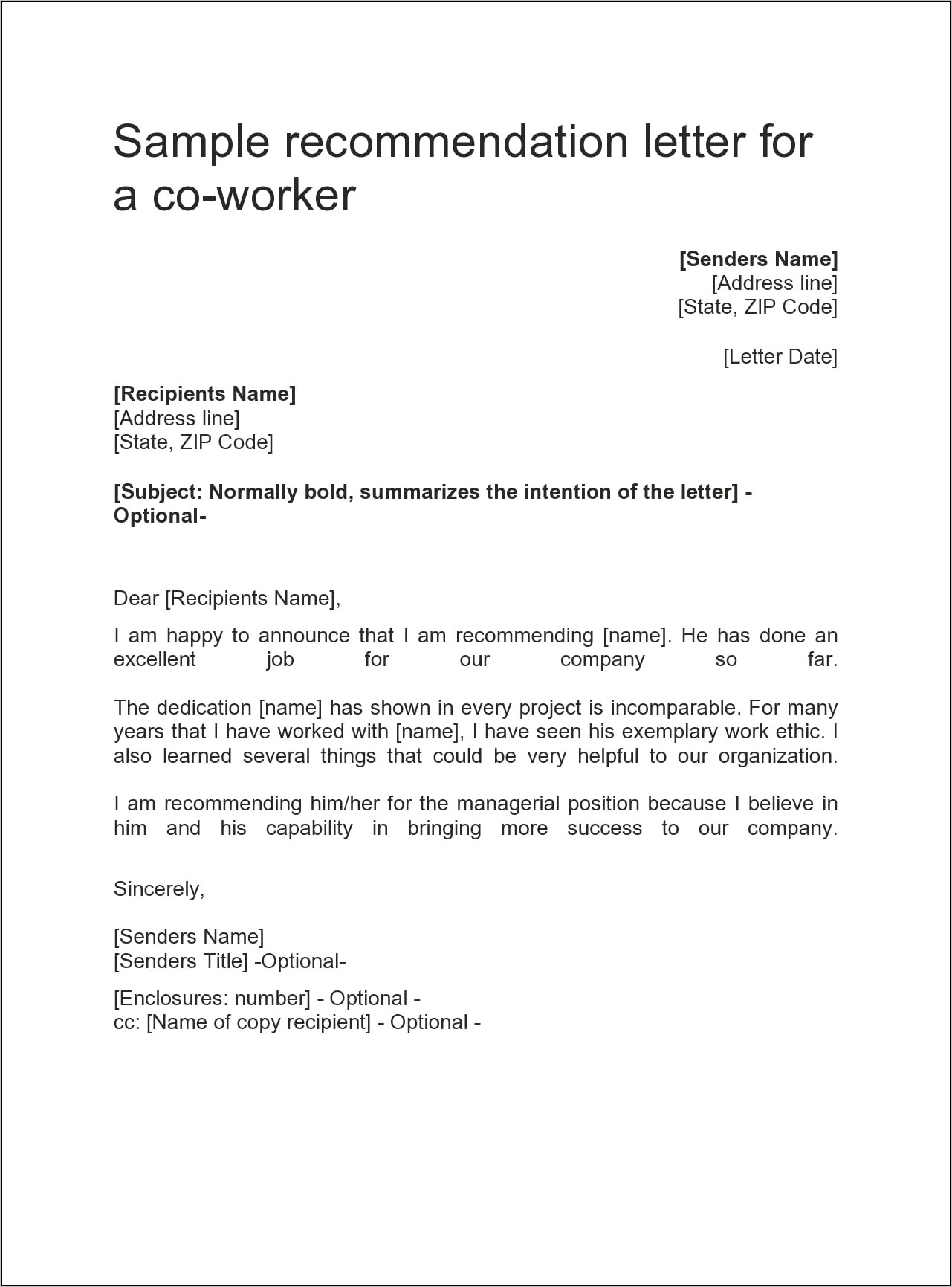 Example Resume For Letter Of Recommendation Resume Example Gallery