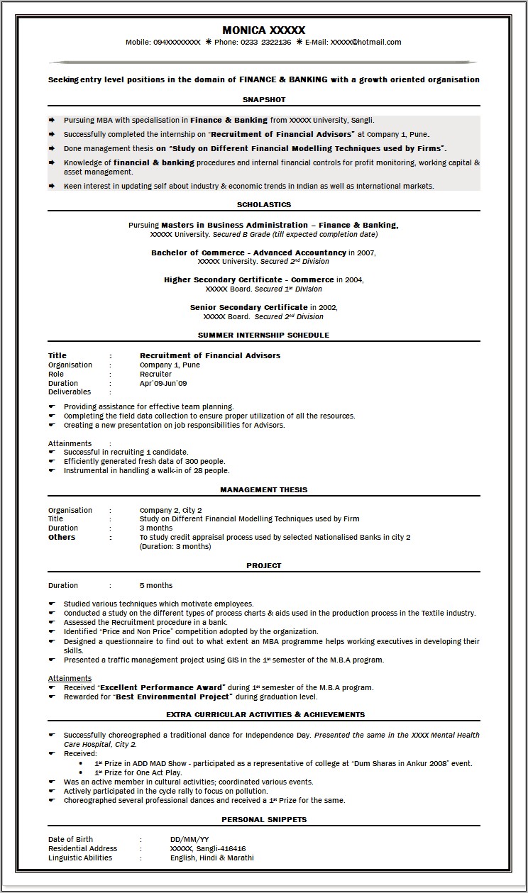 resume format for job in marathi