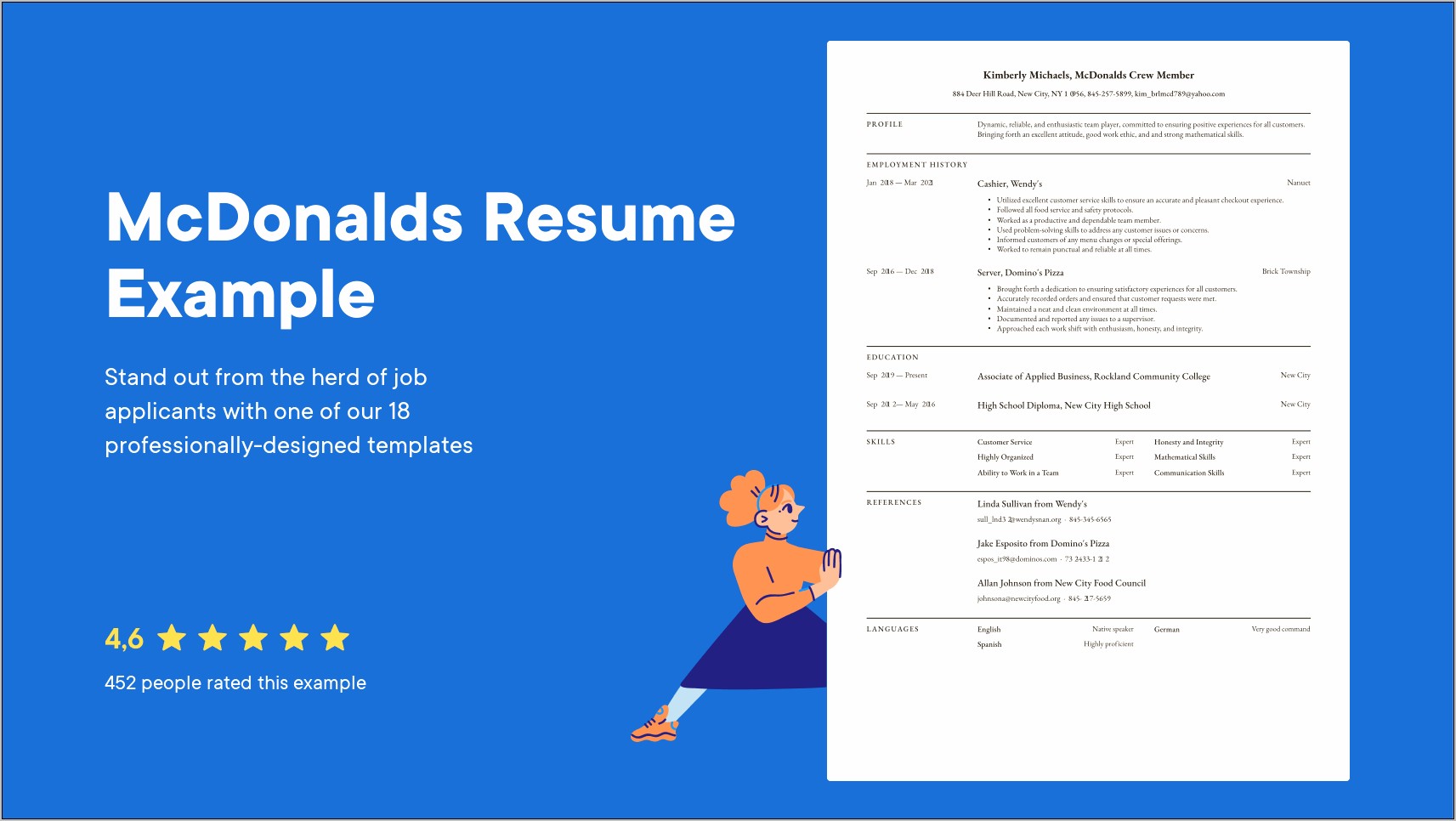 Mcdonalds Crew Member Skills For Resume