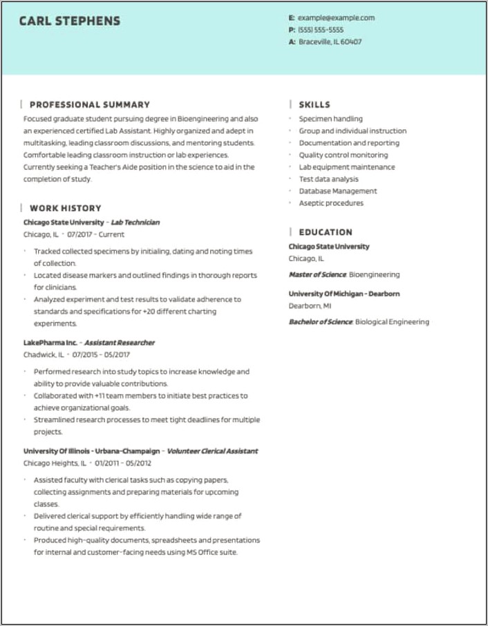 Medical Clerk Job Description For Resume