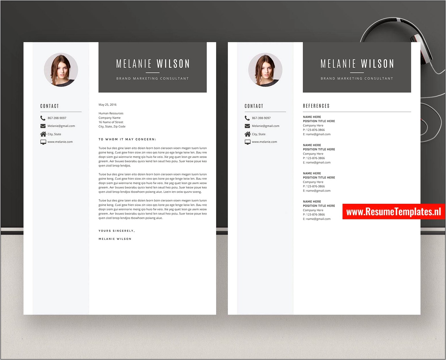 Microsoft Word Resume With References Template Resume Example Gallery 4125