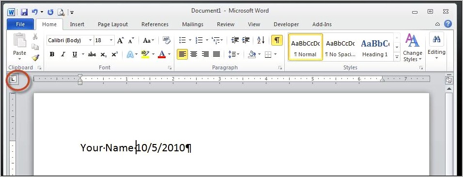 Microsoft Word Text Alignment For Resume