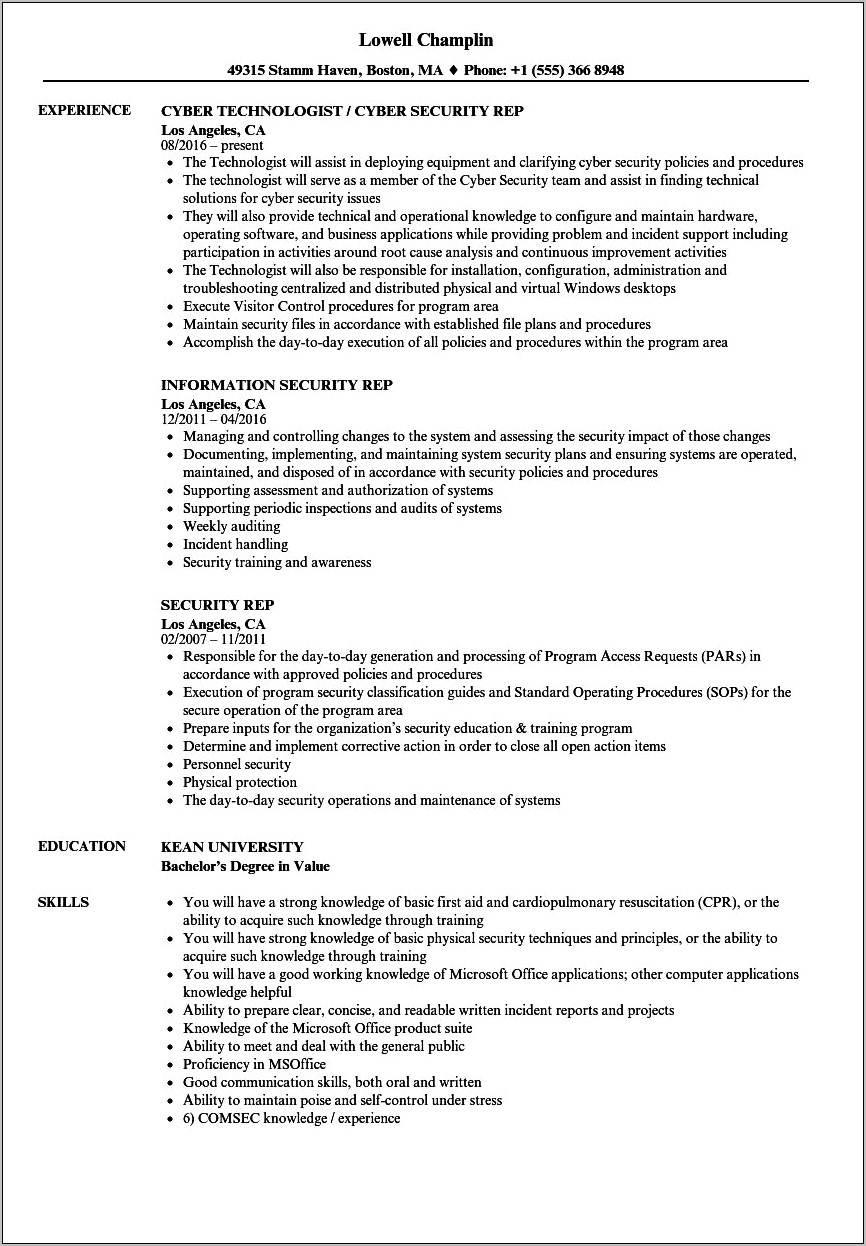 Military Should I Put Secruity Clearance On Resume