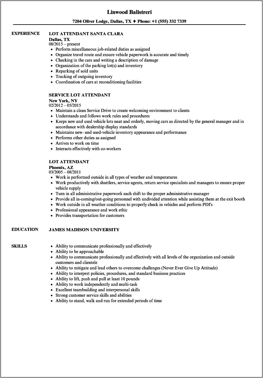 Misc Skills To List On Resume