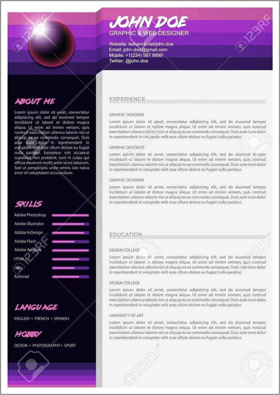 Music Resume Template For College Application