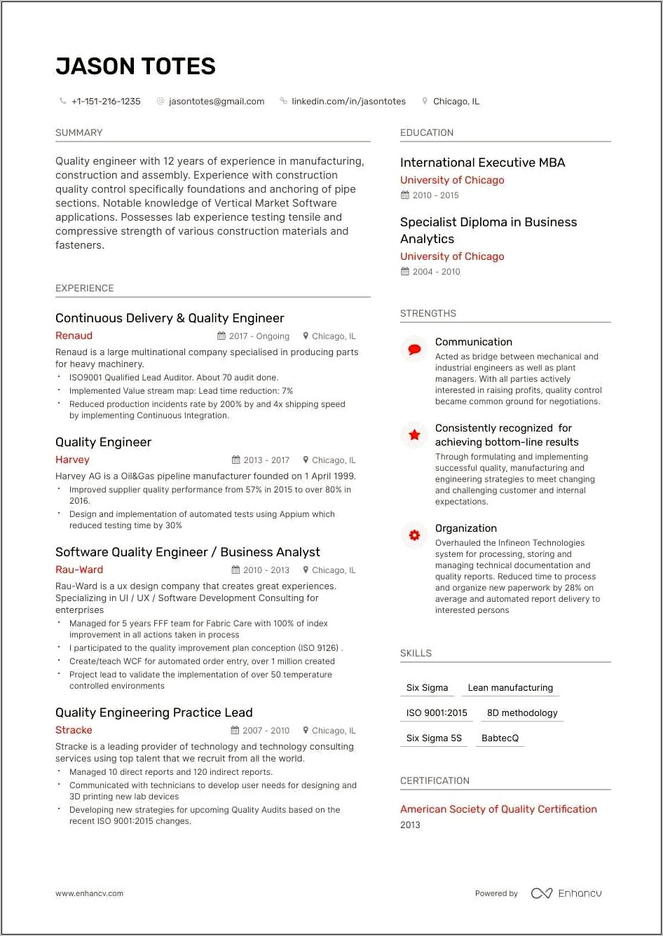 Objective For Fresh Meatllurgy Engineer Resume